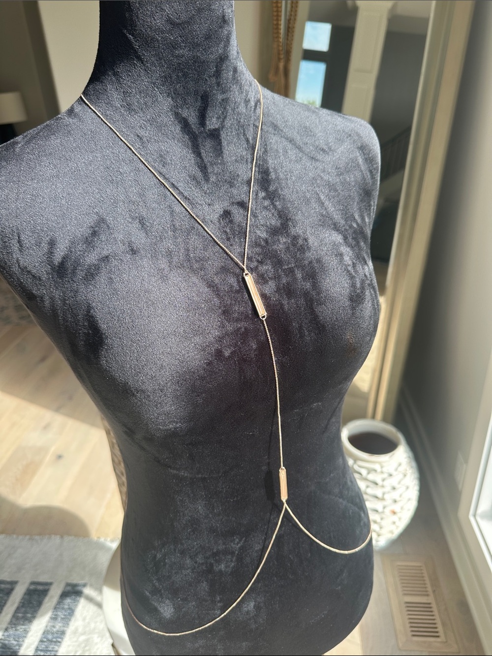 Kendra Scott Gold Lariat Body Chain Necklace